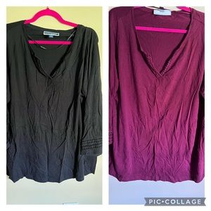 2 tops by Karen Scott